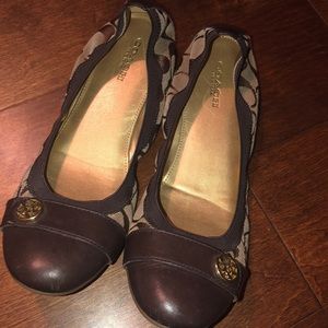 Brown Coach Flats 7.5